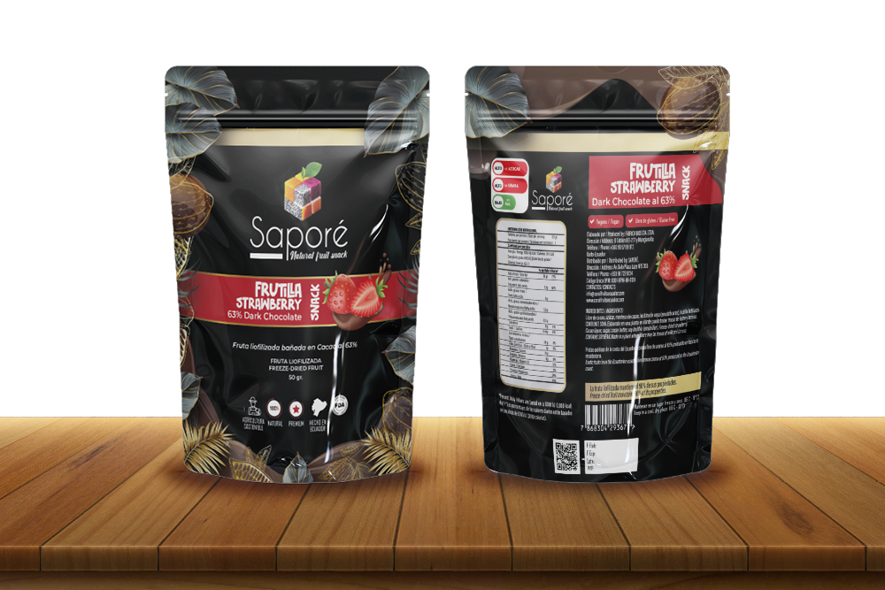FRUTILLA LIOFILIZADA CON CHOCOLATE